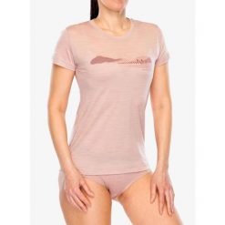 Koszulka merino damska Sensor Merino Air Hills SS Tee. Czerwone koszulki sportowe damskie Sensor, bez wzorów, bez kołnierzyka, bez ramiączek. Za 291.99 zł.