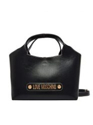 LOVE MOSCHINO Torebka JC4130PP1OLH0000 Czarny. Czarne torebki do ręki damskie Love Moschino, bez wzorów, ze skóry, bez dodatków. Za 859.99 zł.