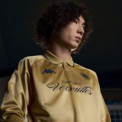 Maillot Fifth z długim rękawem FC Versailles 78 2025/26. Żółte koszulki sportowe męskie Kappa, bez wzorów, bez kołnierzyka, bez ramiączek, do piłki nożnej. Za 486.50 zł.