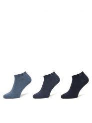 Calvin Klein Skarpety krótkie 701234366 Niebieski. Niebieskie skarpety męskie Calvin Klein, bez wzorów, z bawełny. Za 59.99 zł.