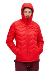 Kurtka Peak Performance damska Elevate Liner Hood Jacket czerwona - XS. Czerwone kurtki damskie Peak Performance, l, bez wzorów, z materiału, bez kaptura, narciarskie. Za 1,059.00 zł.