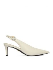 GINO ROSSI Czółenka CEO-ROSE-LT2678-1-N Biały. Białe czółenka damskie Gino Rossi, bez wzorów, ze skóry, bez obcasa, bez zapięcia. Za 399.99 zł.