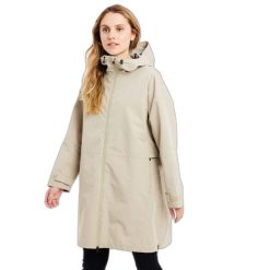 Damska kurtka wodoodporna Protest Prttislit. Brązowe kurtki damskie Protest, bez wzorów, bez kaptura. Za 723.45 zł.