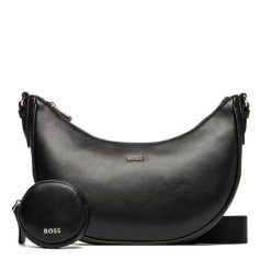 Torebka BOSS. Czarne torebki do ręki damskie Boss, bez wzorów, klasyczne, bez dodatków. Za 799.99 zł.
