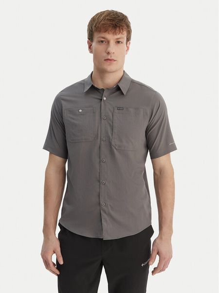 Columbia Koszula Silver Ridge™ Utility 2157323 Szary Regular Fit. Szare koszule męskie Columbia, m, bez wzorów, bez kołnierzyka, bez ramiączek. Za 299.99 zł.
