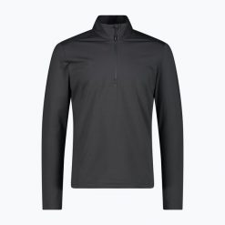 Bluza męska CMP. Czarne bluzy męskie CMP, m, bez wzorów, z elastanu, bez kaptura, narciarskie. Za 199.99 zł.