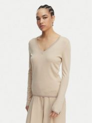 Liu Jo Sweter WA6282 MS49I Beżowy Regular Fit. Brązowe swetry damskie Liu Jo, xs, bez wzorów, z wiskozy, bez kołnierzyka, bez ramiączek, bez kaptura. Za 389.99 zł.