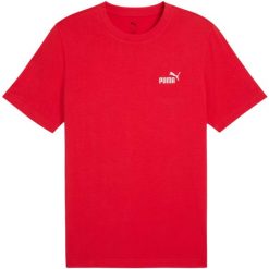 Koszulka męska Puma Ess Small No.1 Logo Tee. Czerwone koszulki sportowe męskie Puma, l, bez wzorów, bez kołnierzyka, bez ramiączek. Za 62.30 zł.