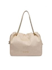 Valentino Torebka Maxi VBS9U701 Beżowy. Brązowe torebki do ręki damskie Valentino, bez wzorów, ze skóry, bez dodatków. Za 719.99 zł.