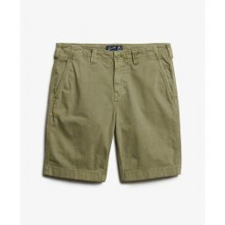 Szorty chino Superdry Utility. Zielone szorty męskie Superdry., na lato, bez wzorów, klasyczne. Za 324.45 zł.