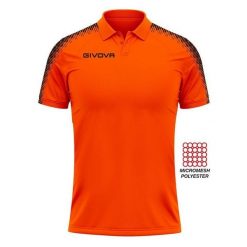 Polo Givova Club. Brązowe koszulki polo męskie Givova, bez wzorów, z meshu, eleganckie, bez ramiączek. Za 213.99 zł.