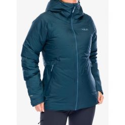 Kurtka puchowa damska Rab Valiance Jacket. Niebieskie kurtki damskie RAB, l, bez wzorów, z puchu, bez kaptura. Za 1,164.99 zł.