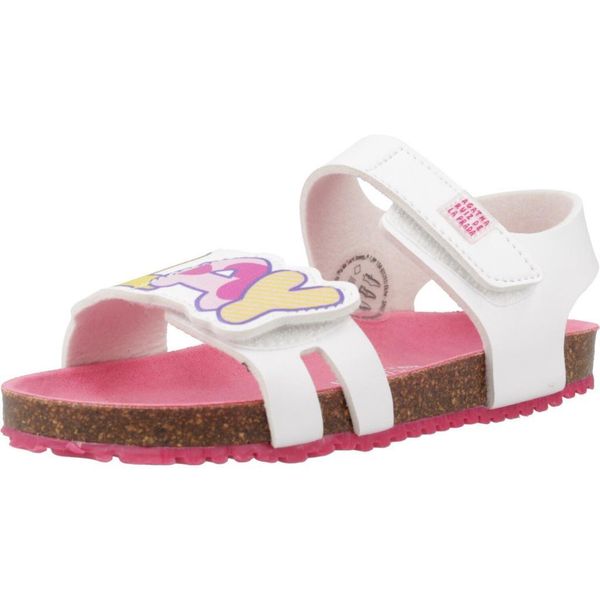 Sandały AGATHA RUIZ DE LA PRADA 242935A Biały. Białe sandały damskie Agatha Ruiz de la Prada, bez wzorów, z materiału, bez obcasa, bez zapięcia. Za 141.99 zł.
