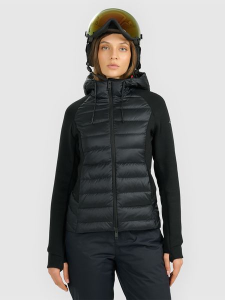 4F Kurtka zimowa z wypełnieniem naturalnym damska - czarna S. Czarne kurtki damskie 4f, na zimę, s, bez wzorów, z puchu, bez kaptura. Za 599.99 zł.