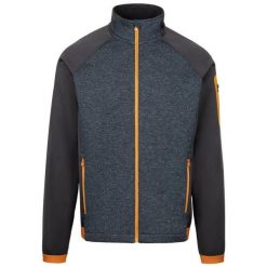 Męska Bluza Polarowa AT300 Foxearth Z Pełnym Zamkiem Błyskawicznym. Niebieskie bluzy sportowe męskie Trespass, m, bez wzorów, z dzianiny, bez kaptura, na fitness i siłownię. Za 537.99 zł.