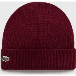 Lacoste - Czapka. Brązowe czapki i kapelusze męskie Lacoste. W wyprzedaży za 159.90 zł.