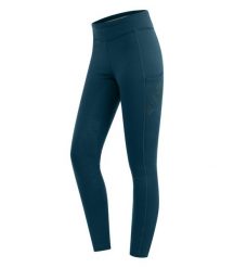Termiczne legginsy jeździeckie z polaru boucle dla dziewczynek ELT Rica. Niebieskie legginsy dla dziewczynek ELT, bez wzorów, z materiału, długie. Za 279.00 zł.