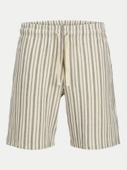 Jack & Jones Szorty materiałowe Jaide 12275412 Beżowy Relaxed Fit. Brązowe szorty męskie Jack & Jones, m, bez wzorów, z bawełny. Za 99.99 zł.
