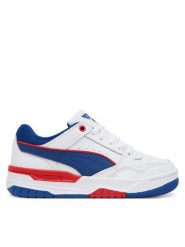 Puma Sneakersy Rebound Retro Jr 401564 03 Biały. Białe buty sportowe chłopięce Puma, bez wzorów, ze skóry, bez zapięcia. Za 209.99 zł.