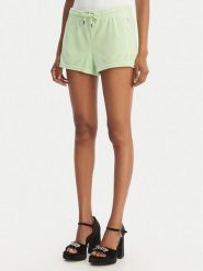 Juicy Couture Szorty sportowe Tamia JCWHS126305 Zielony Regular Fit. Zielone szorty sportowe damskie Juicy Couture, xs, bez wzorów, z syntetyku, sportowe. Za 239.99 zł.