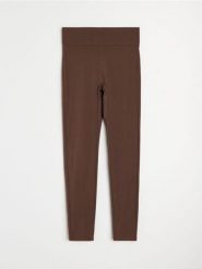 Legginsy sportowe Active - brązowy. Brązowe legginsy damskie Sinsay, l, bez wzorów, na fitness i siłownię. Za 39.99 zł.