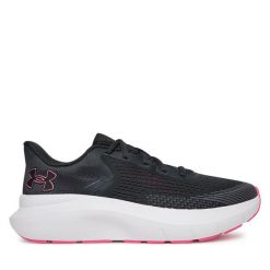 Buty do biegania Under Armour. Czarne obuwie sportowe damskie Under Armour, bez wzorów, do biegania. Za 239.99 zł.