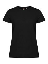 Clique Basic-T Women – Dopasowany T-shirt damski z bawełny – black. Białe t-shirty damskie CLIQUE, xl, bez wzorów, z bawełny, klasyczne, bez kołnierzyka. Za 99.59 zł.
