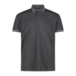 Koszulka polo męska CMP. Czarne koszulki polo męskie CMP, m, bez wzorów, sportowe, bez ramiączek. Za 89.99 zł.
