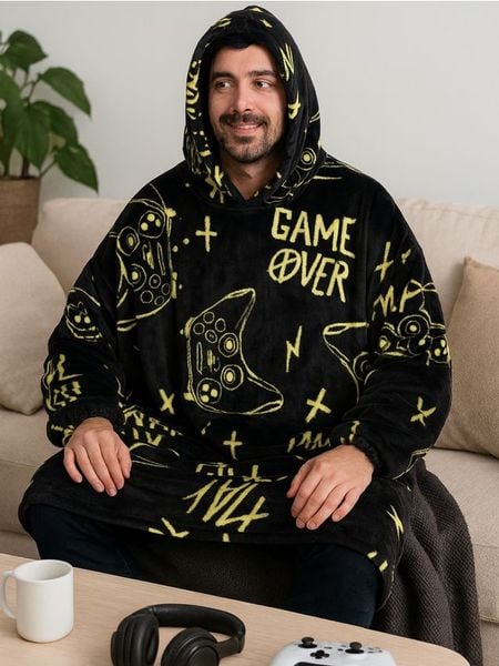 Bluza snuddie - zielony. Zielone bluzy męskie Sinsay, bez wzorów, bez kaptura. Za 45.99 zł.