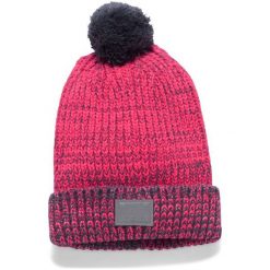 Under Armour Czapka Girls Shimmer Pom Beanie Penta Pink Apollo Gray Silver. Różowe czapki dla dzieci Under Armour, bez wzorów. W wyprzedaży za 68.00 zł.