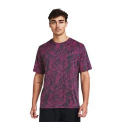 Koszulka treningowa męska Under Armour Tech Vent Geode. Czerwone koszulki sportowe męskie Under Armour, m, bez wzorów, bez kołnierzyka, bez ramiączek, na fitness i siłownię. Za 69.99 zł.