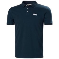 Polo Helly Hansen Malcesine. Niebieskie koszulki polo męskie Helly Hansen, m, bez wzorów, z bawełny, bez ramiączek. Za 252.50 zł.