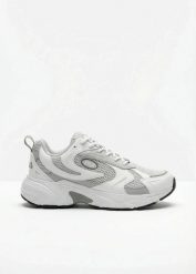 Sneakersy chunky marki Fila na lekkiej podeszwie. Białe buty sportowe męskie bonprix, bez zapięcia. Za 154.99 zł.