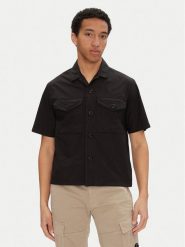 C.P. Company Koszula 18CMSH236A005328G Czarny Relaxed Fit. Czarne koszule męskie C.P. Company, m, bez wzorów, z bawełny, bez kołnierzyka, bez ramiączek. Za 659.99 zł.