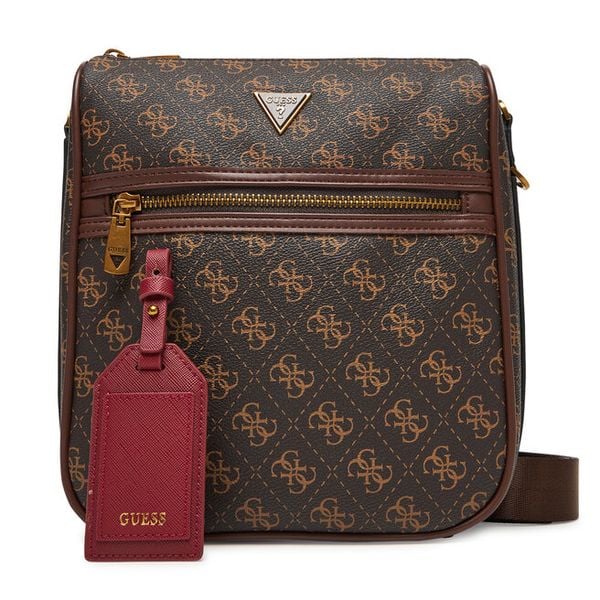 Saszetka Guess. Brązowe saszetki męskie Guess, młodzieżowe, małe. Za 199.99 zł.