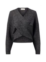 Msch Copenhagen Sweter z zawartością alpaki - MSCHZinelle Kobiety szary, L/XL. Szare swetry damskie MSCH Copenhagen, l, bez wzorów, bez kołnierzyka, bez ramiączek, bez kaptura. Za 429.95 zł.