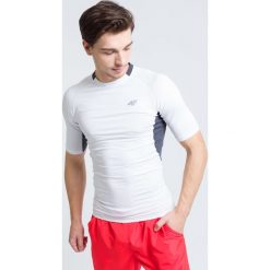 Koszulka treningowa męska TSMF303 - biały. T-shirty męskie 4f. W wyprzedaży za 39.99 zł.