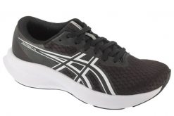 Buty do biegania damskie, Patriot 14. Czarne obuwie sportowe damskie Asics, bez wzorów, z materiału, do biegania. Za 299.99 zł.