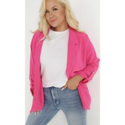 Różowa Marynarka Oreithousa. Czerwone żakiety damskie Born2be, l, bez wzorów, z tkaniny, biznesowe. Za 119.99 zł.