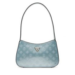 Torebka Guess. Niebieskie torebki do ręki damskie Guess, z aplikacjami, klasyczne, bez dodatków. Za 269.99 zł.