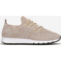 Beżowe Buty Sportowe Thesitheme. Brązowe buty sportowe męskie Born2be, prążkowane, przed kostkę, bez zapięcia, rowerowe. Za 84.99 zł.