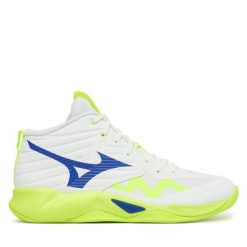 Buty halowe Mizuno. Białe buty sportowe męskie Mizuno, bez zapięcia, mizuno wave. Za 494.99 zł.