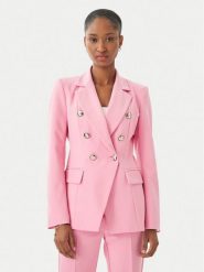 Maryley Marynarka 26EB139/43BB Różowy jasny Regular Fit. Czerwone żakiety damskie Maryley, m, bez wzorów, z syntetyku. Za 579.99 zł.