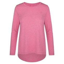 Damska koszulka Loap Bavaxa w kolorze różowym. Czerwone t-shirty damskie LOOP, bez wzorów, z materiału, biznesowe, bez kołnierzyka. Za 169.99 zł.