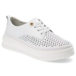Białe Półbuty Artiker Stylowe Obuwie Damskie. Białe półbuty damskie Artiker, na wiosnę, bez wzorów, eleganckie, bez obcasa, bez zapięcia. Za 179.00 zł.