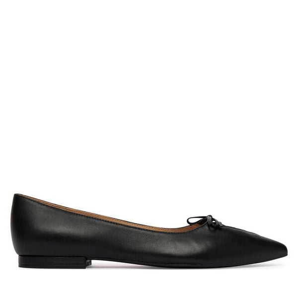 Baleriny LAUREN RALPH LAUREN. Czarne baleriny damskie Lauren Ralph Lauren, bez wzorów, bez obcasa. Za 551.99 zł.