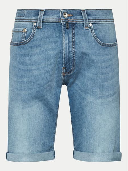 Pierre Cardin Szorty jeansowe 34520/000/8128 Niebieski Modern Fit. Niebieskie szorty męskie Pierre Cardin, m, bez wzorów, z bawełny. Za 209.99 zł.