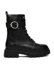 U.S. Polo Assn. Trapery EO-SVETA002W/GY1 Czarny. Czarne śniegowce i trapery damskie U.S. Polo Assn., ze skóry. Za 329.99 zł.