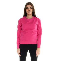 Damski sweter Leone Basic z okrągłym dekoltem. Czerwone bluzy sportowe damskie LEONE 1947 APPAREL, bez wzorów, z tkaniny, na fitness i siłownię. W wyprzedaży za 139.75 zł.