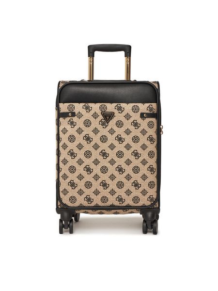 Guess Walizka kabinowa TWLP96 27983 Czarny. Brązowe torebki do ręki damskie Guess, z aplikacjami, z poliesteru, bez dodatków. Za 649.99 zł.